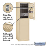 6 Door High Free-Standing 4C Horizontal Mailbox with USPS Access