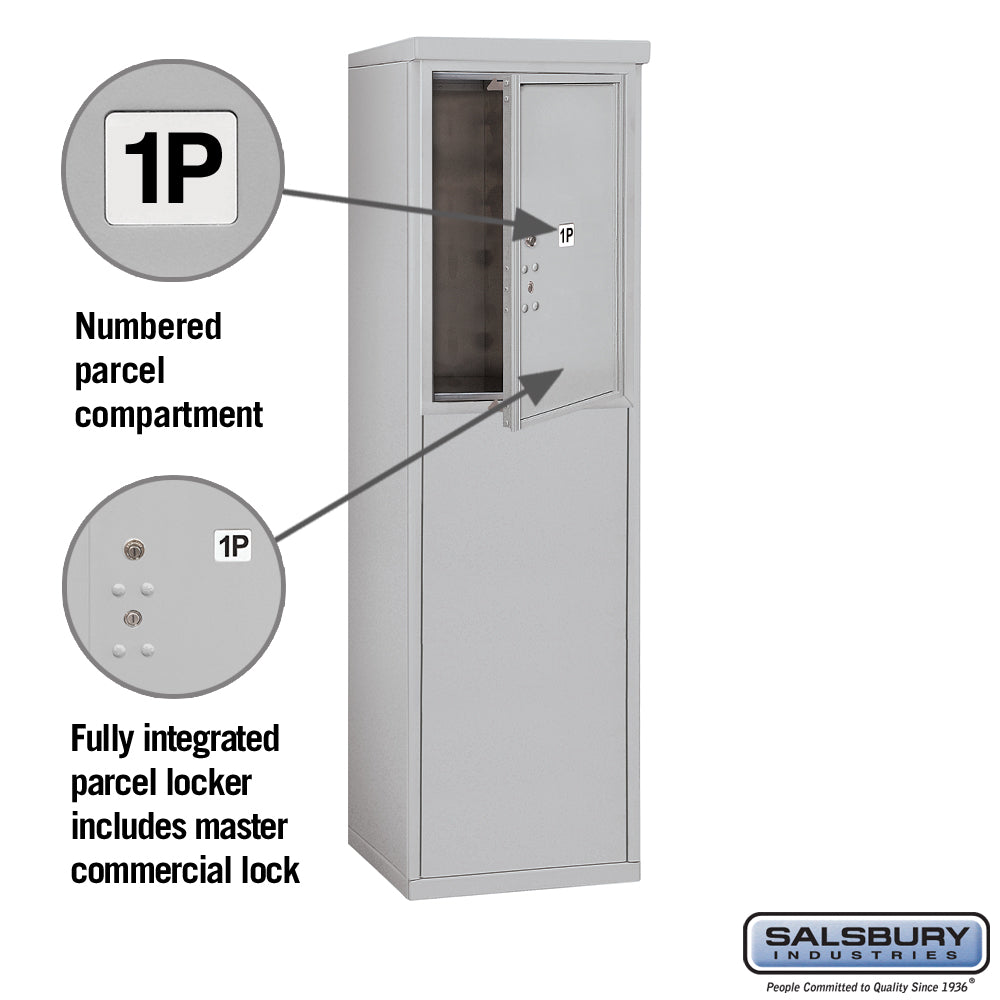 6 Door High Free-Standing 4C Horizontal Parcel Locker with Private Access