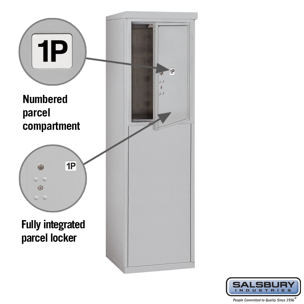 6 Door High Free-Standing 4C Horizontal Parcel Locker with USPS Access