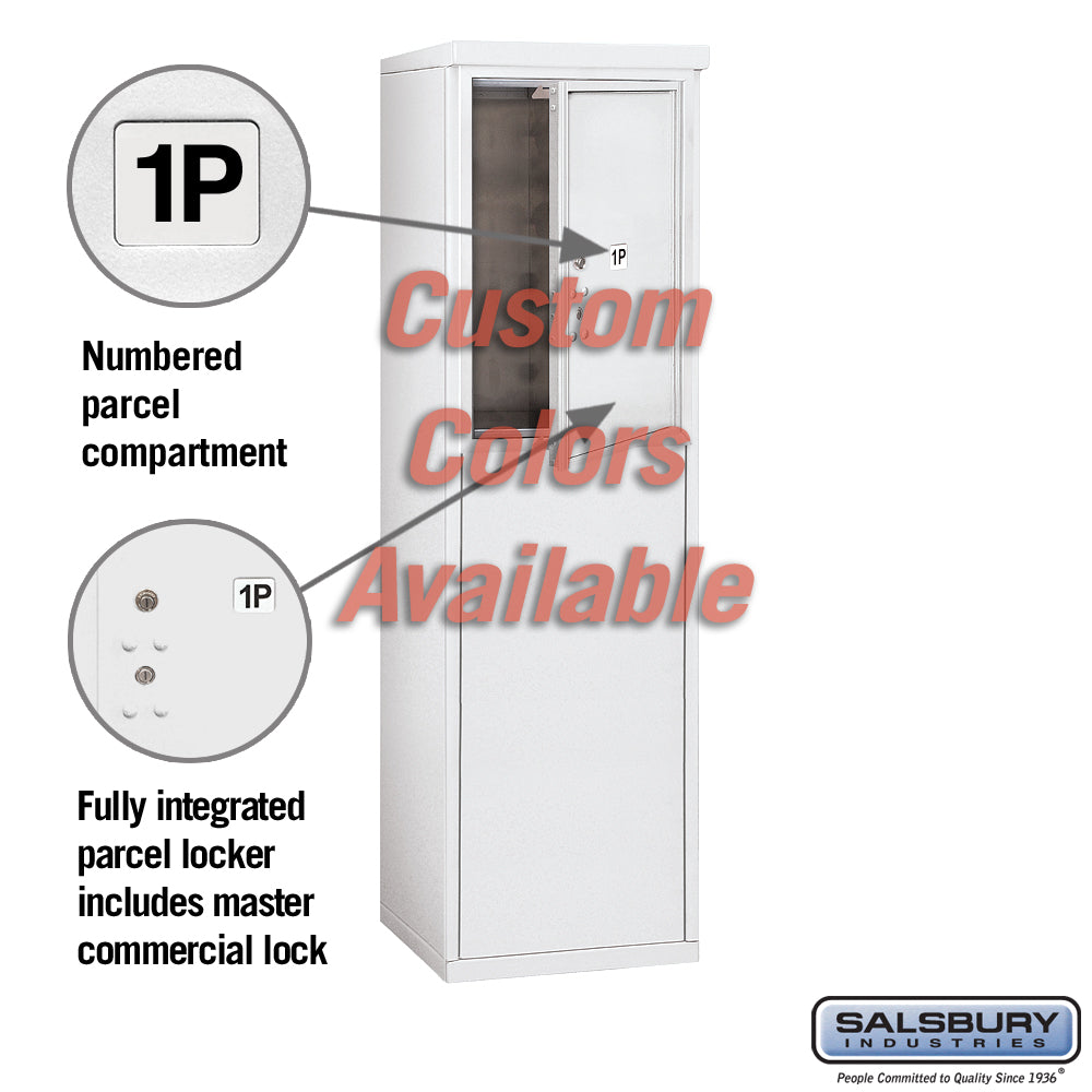 Free-Standing 4C Horizontal Mailbox Unit - 6 Door High - Single Column - Custom Color - Front Loading - Private Access