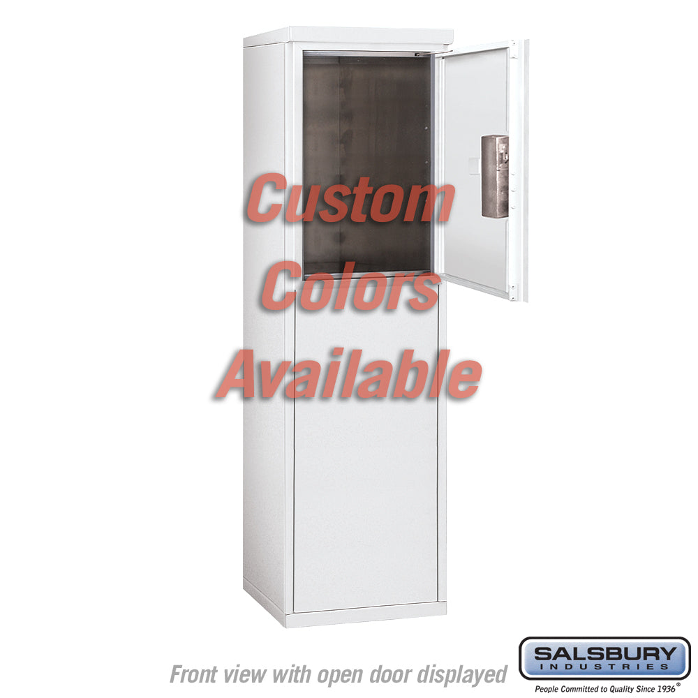 Free-Standing 4C Horizontal Mailbox Unit - 6 Door High - Single Column - Custom Color - Front Loading - Private Access