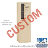 6 Door High Free-Standing 4C Horizontal Mailbox with Private Access