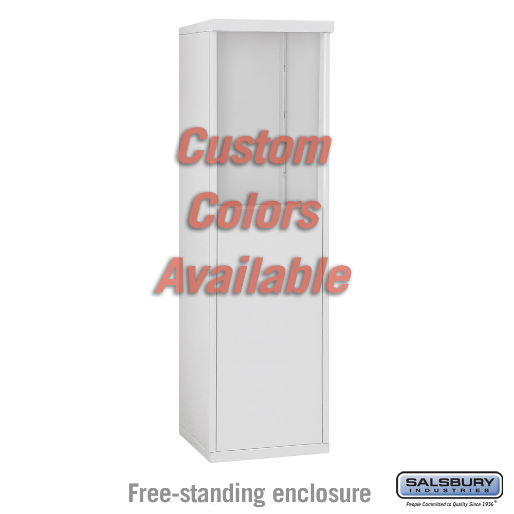 Free-Standing Enclosure for Single Column 4C Horizontal Mailbox Unit - Custom Color
