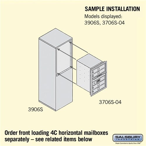 Free-Standing Enclosure for 3706 Single Column Unit in Sandstone