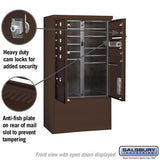 10 Door High Free-Standing Parcel Locker with Private Access