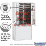 Free-Standing 4C Horizontal Mailbox Unit - 10 Door High, Double Column, Custom Color, Front Loading, Private Access