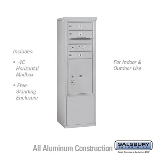 Free-Standing Enclosure for Single Column Unit - Aluminum
