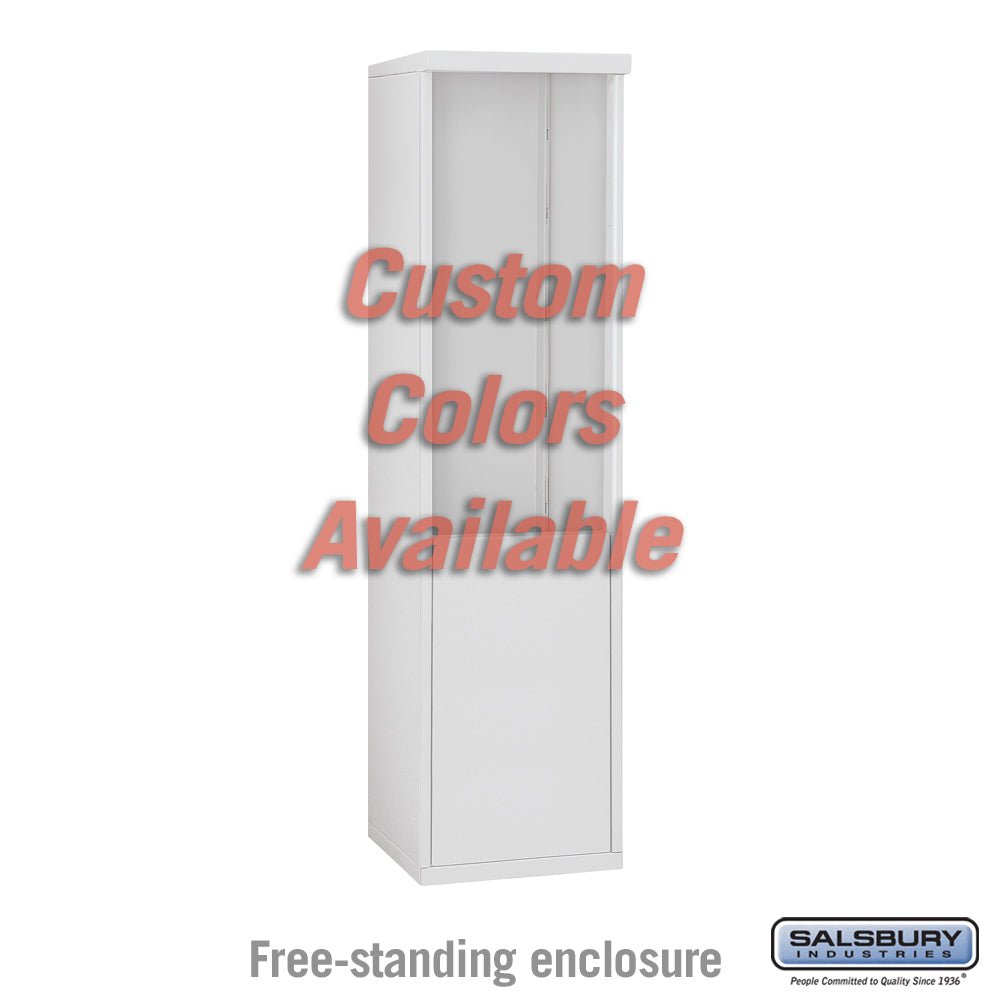 Free-Standing Enclosure for Single Column 4C Horizontal Mailbox Unit - Custom Color