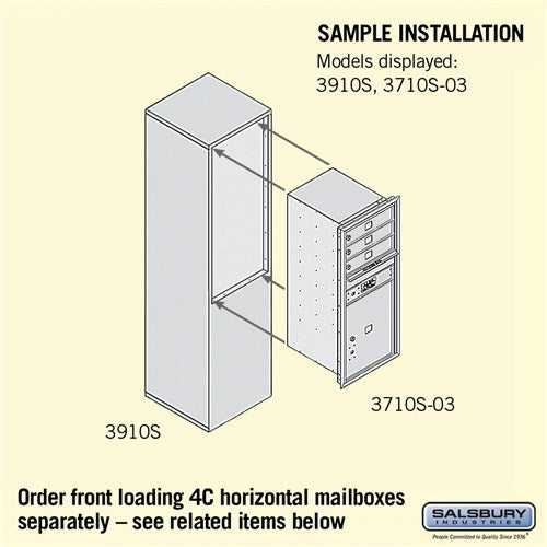 Free-Standing Enclosure for 3710 Single Column Unit in Sandstone