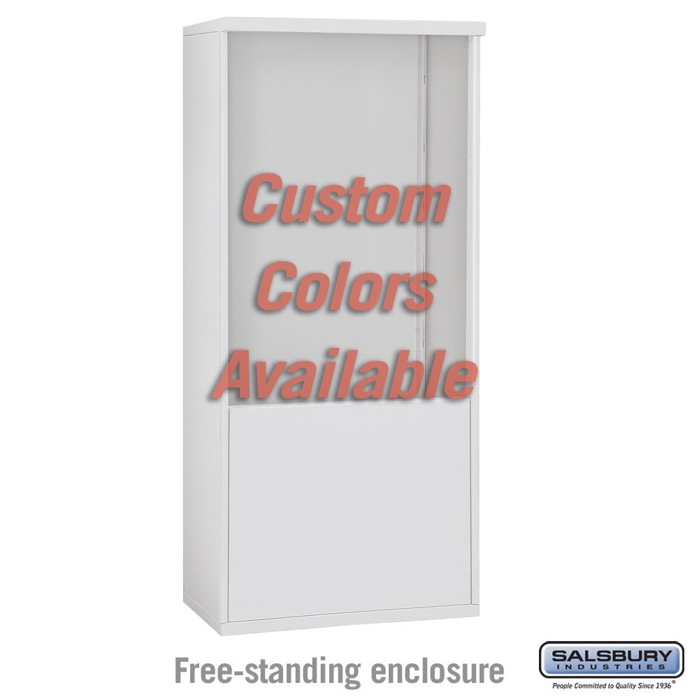 Free-Standing Enclosure for Double Column 4C Horizontal Mailbox Unit - Custom Color