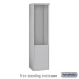Free-Standing Enclosure for Single Column Mailbox Unit - Aluminum