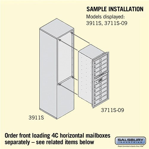 Free-Standing Enclosure for 3711 Single Column Unit in Sandstone