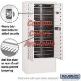 Free-Standing 4C Horizontal Mailbox Unit - Maximum Height, Double Column, Custom Color