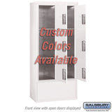 Free-Standing 4C Horizontal Mailbox Unit with Parcel Locker and Enclosure