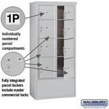 Maximum Height Free-Standing 4C Horizontal Parcel Locker with 8 Parcel Compartments