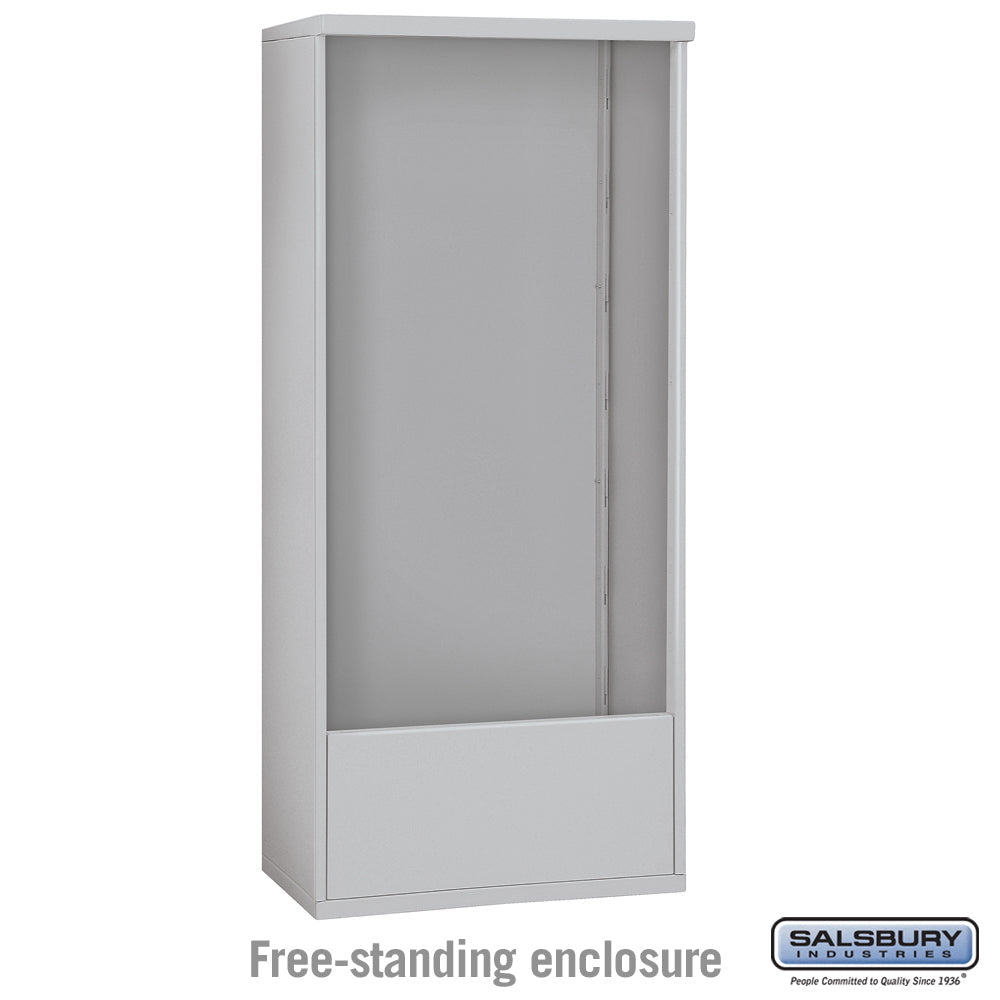Free-Standing Enclosure for Double Column Mailbox Unit