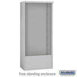 Free-Standing Enclosure for Double Column Mailbox Unit