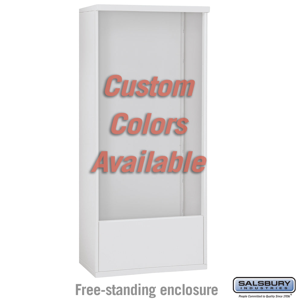 Free-Standing Enclosure for Double Column 4C Horizontal Mailbox Unit - Custom Color