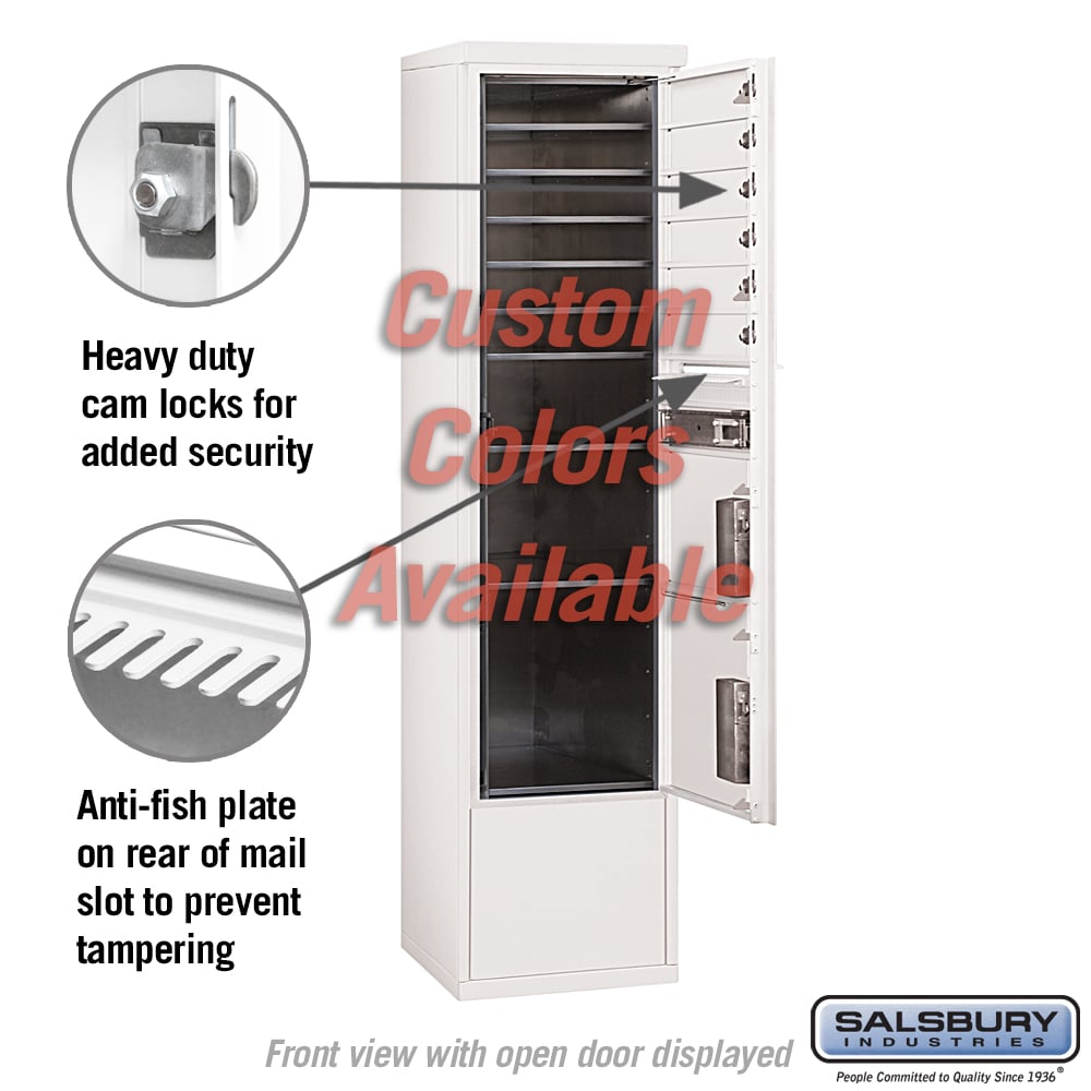 Free-Standing 4C Horizontal Mailbox Unit with Customizable Options
