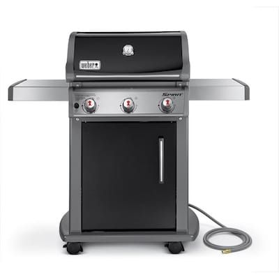 Weber Spirit E-310 Black Porcelain Enamel 3-Burner Natural Gas Grill