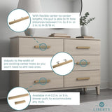 Inclination 1 in. to 4 in. (25 mm to 102 mm) Champagne Bronze Adjustable Drawer Pull - Super Arbor