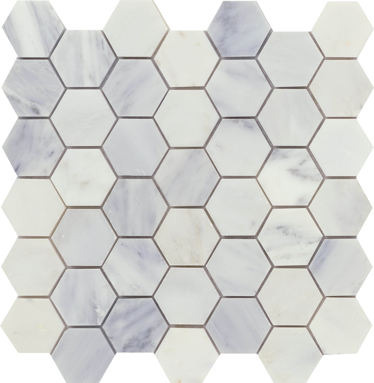 Emser Winter Frost Marble Mosaic/Border Tile – Natural Stone (12-in x 12-in)