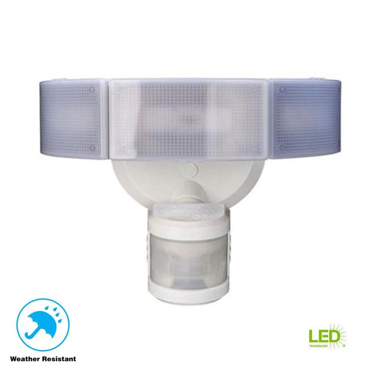 Defiant 270° 3-Head White LED Motion Outdoor Security Light