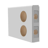 36 in. x 80 in. 3/4 Lite Sanibel Primed Steel Prehung Left-Hand Inswing Front Door w/Brickmould - Super Arbor