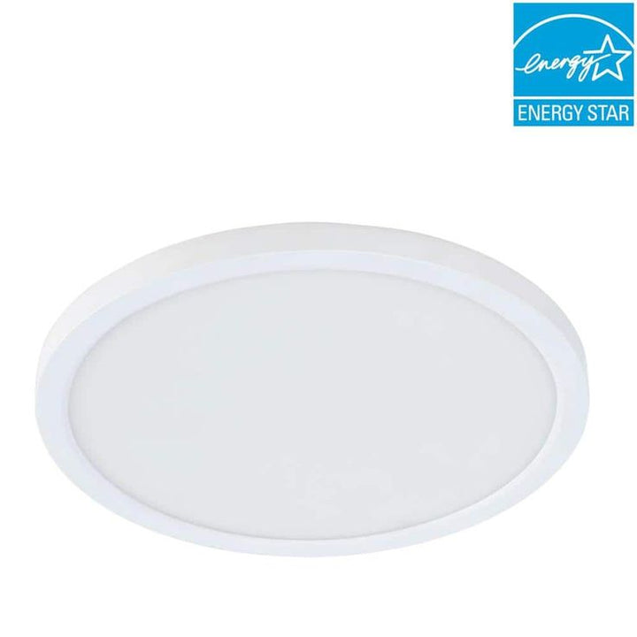 5 in. 8-Watt Title 24 Dimmable White Integrated LED Round Flat Panel Ceiling Flush Mount with Color Change CCT (4-Pack)