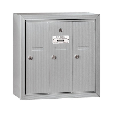 Aluminum Surface-Mounted USPS Access Vertical Mailbox with 3 Door - Super Arbor