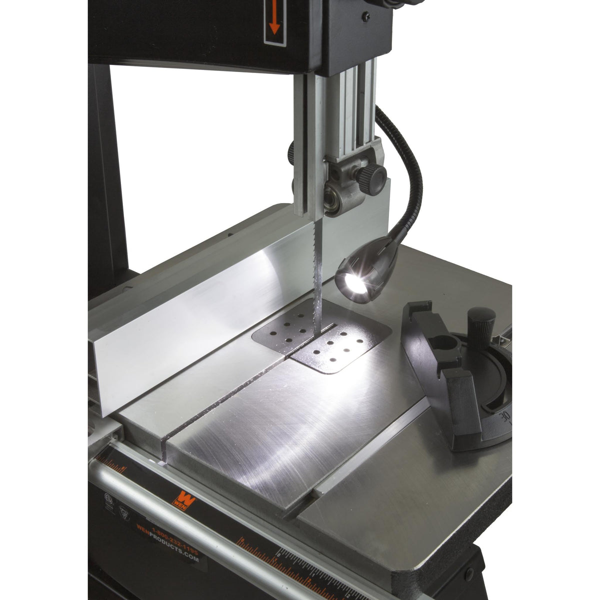 WEN 3.5-Amp 10-Inch Two-Speed Band Saw with Stand and Worklight