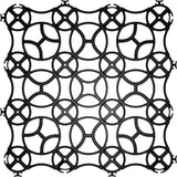 22 in. x 22 in. x 1 in. Black Slim Grid Plastic Pavers (12-Pavers/40.5 sq. ft.) - Super Arbor