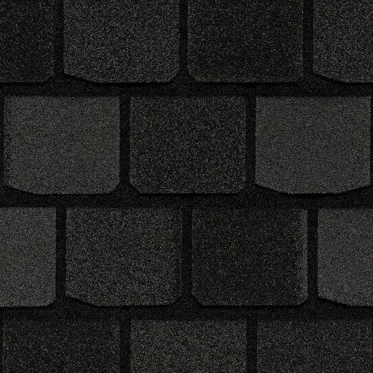 CertainTeed Roofing Highland Slate Impact Resistant Shingles, Black Granite, 36 in L x 18 in W, 8 in Exposure