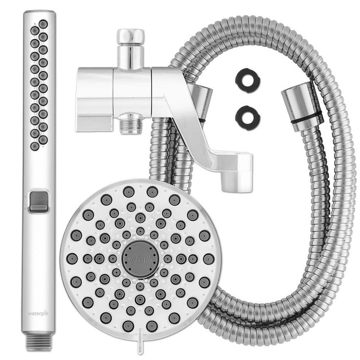 12-spray 5 in. High PressureDual Shower Head and Handheld Shower Head in Chrome