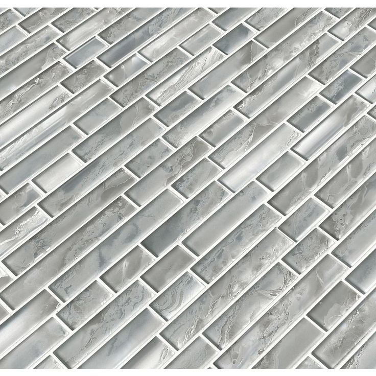 MSI Silver Canvas Interlocking 12 in. x 12 in. x 8 mm Glass Mesh-Mounted Mosaic Tile (10 sq. ft. / case)