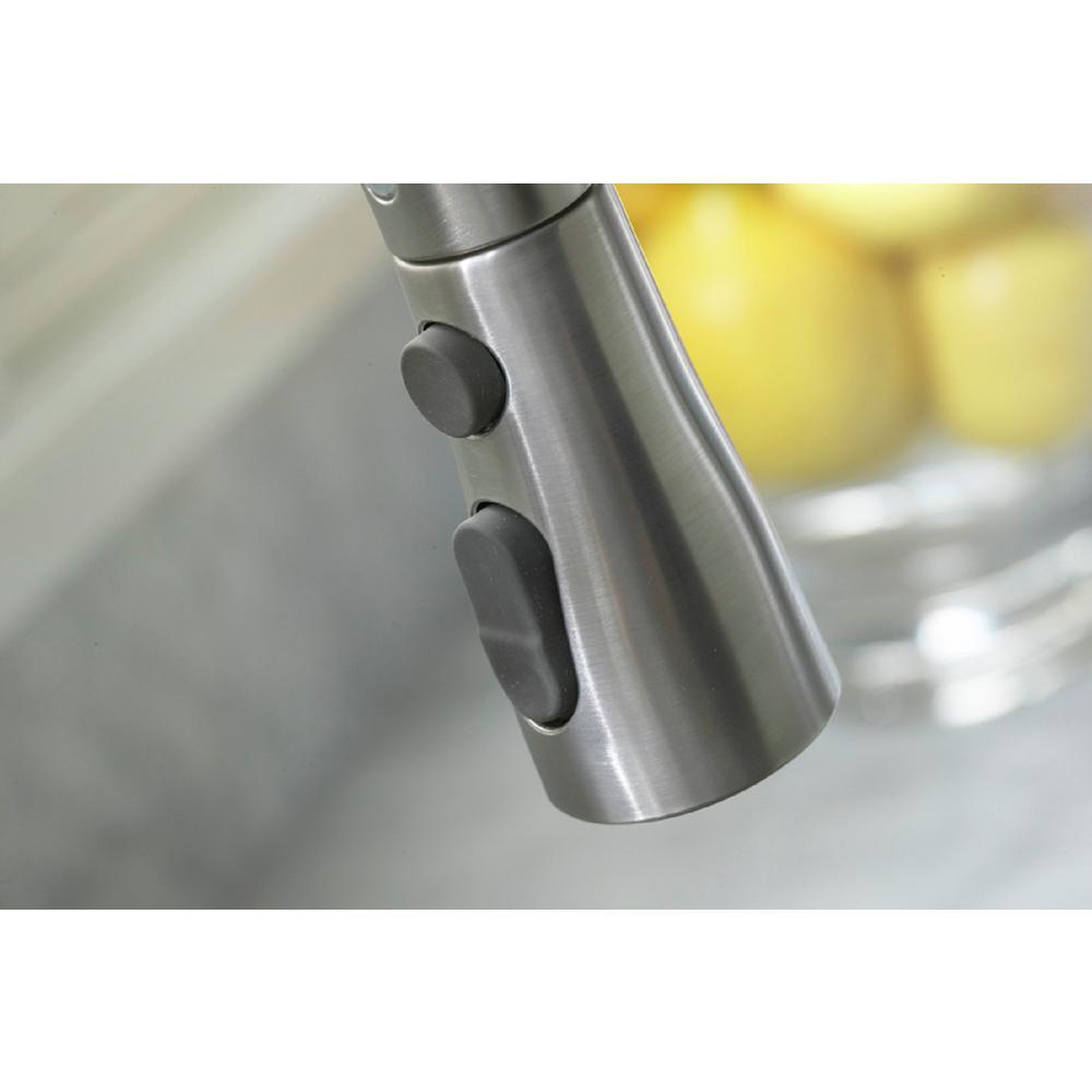 Simplice Single-Handle Pull-Down Sprayer Kitchen Faucet in Vibrant Stainless - Super Arbor