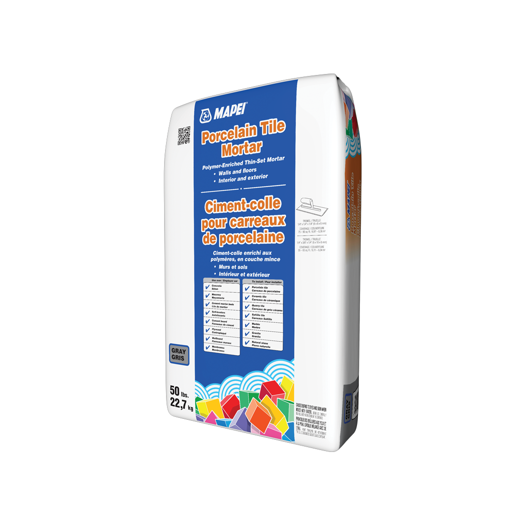 MAPEI Porcelain Tile Mortar, Gray, 50 lb Polymer-Enriched Thin-Set