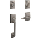 Custom Century Aged Bronze Single Cylinder Door Handleset with Eller Door Lever - Super Arbor
