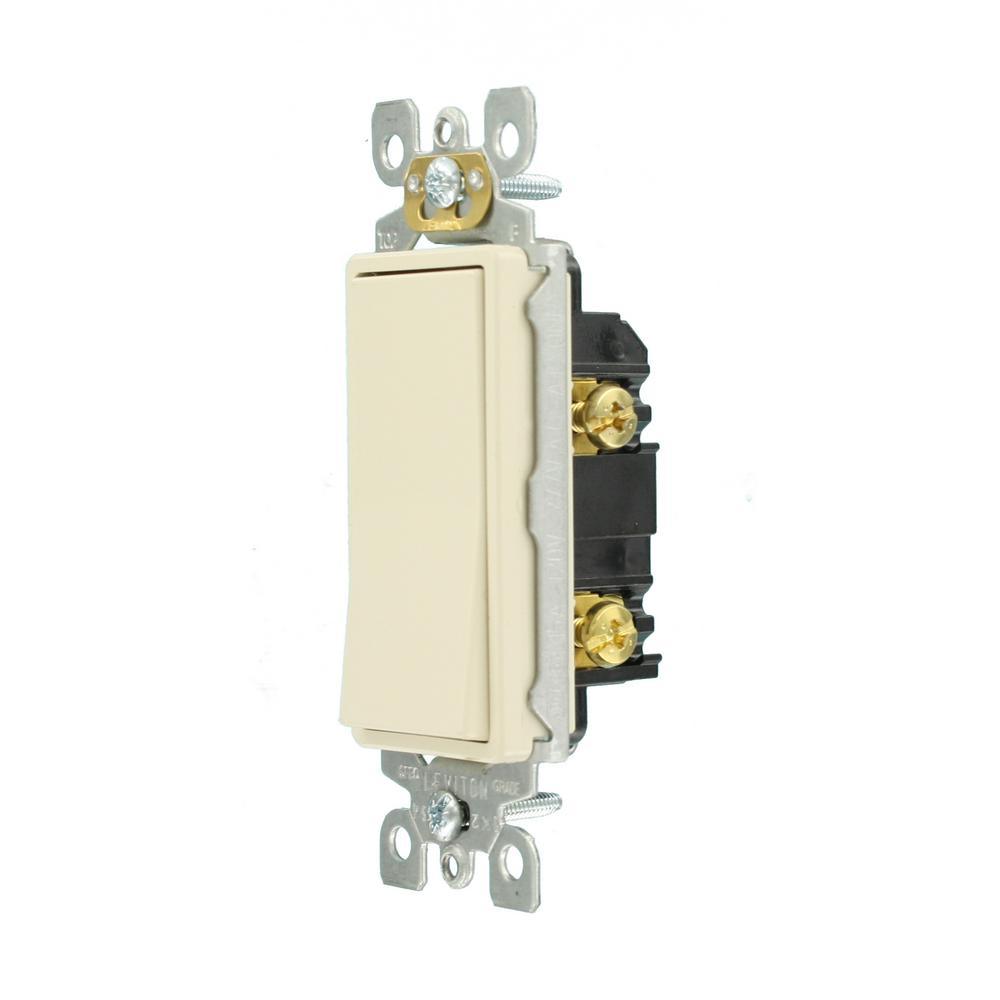 Decora 15 Amp Single-Pole AC Quiet Switch, Light Almond - Super Arbor