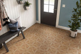 Style Selections Maple Parquet 3-mil x 12-in W x 12-in L Water Resistant Peel and Stick Luxury Vinyl Tile Flooring