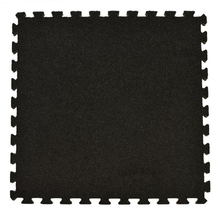 Greatmats Royal Carpet Charcoal Velour Plush 2 ft. x 2 ft. x 5/8 in. Interlocking Carpet Tile 96.875 sq. ft. (25 Tiles/Case)