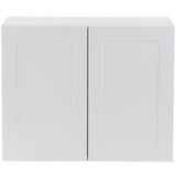 Cambridge Shaker Assembled 30x42x12.5 in. Wall Cabinet with 2 Soft Close Doors in White - Super Arbor