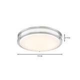 14 in. Voice Controlled Colors Brushed Nickel Smart LED Flush Mount - Super Arbor