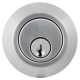 Commercial 2-3/4 in. Single Cylinder Satin Chrome Heavy-Duty Industrial Deadbolt - Super Arbor