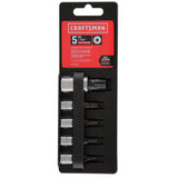 Craftsman Tamperproof Torx Bit Socket Set, 5 pc