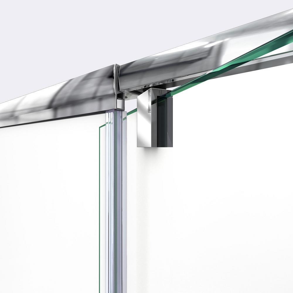 Flex 38 to 42 in. x 72 in. Framed Pivot Shower Door in Chrome - Super Arbor