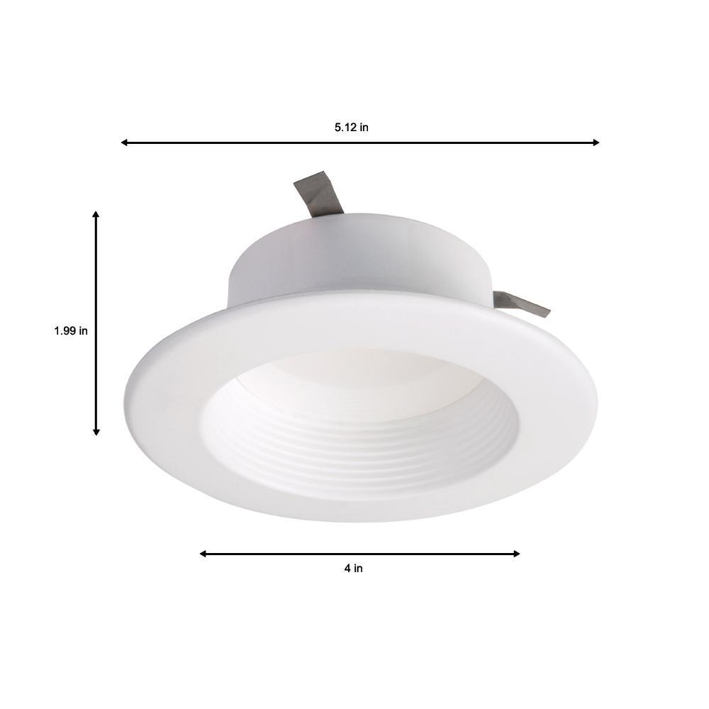 RL 4 in. White Tunable Bluetooth Smart Integrated LED Recessed Ceiling Light Trim CCT (2700K-5000K) (6-Pack) - Super Arbor