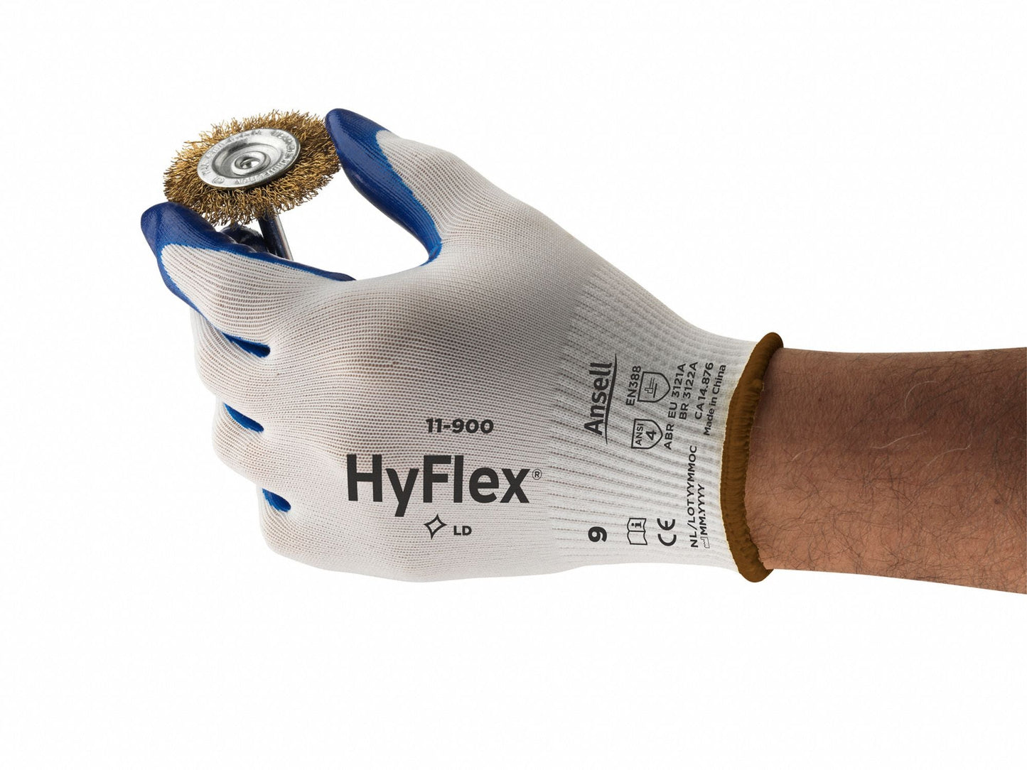 HYFLEX Nitrile-Coated Knit Safety Gloves - Size S