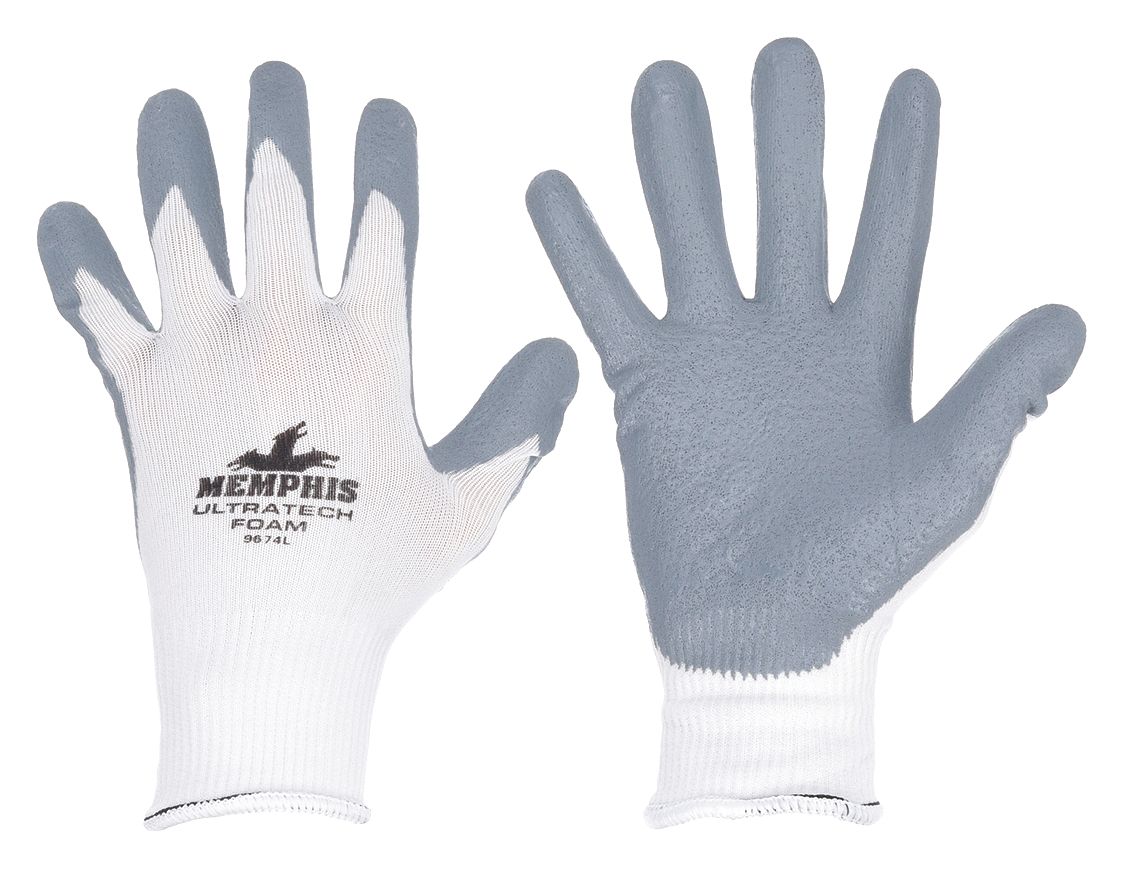 MCR SAFETY UltraTech 9674 Foam Nitrile Coated Gloves - Small