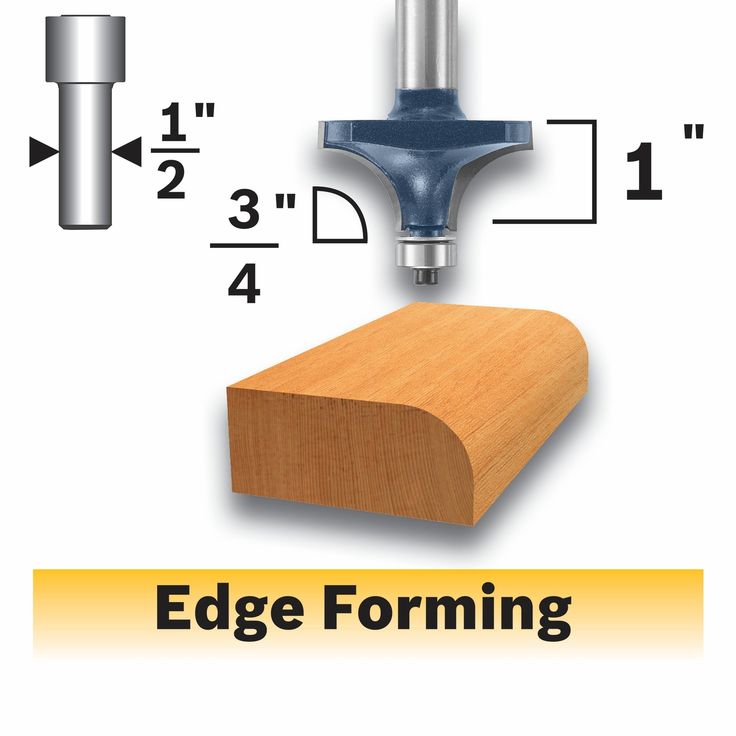 Bosch 3/4-in Carbide-Tipped Roundover Router Bit